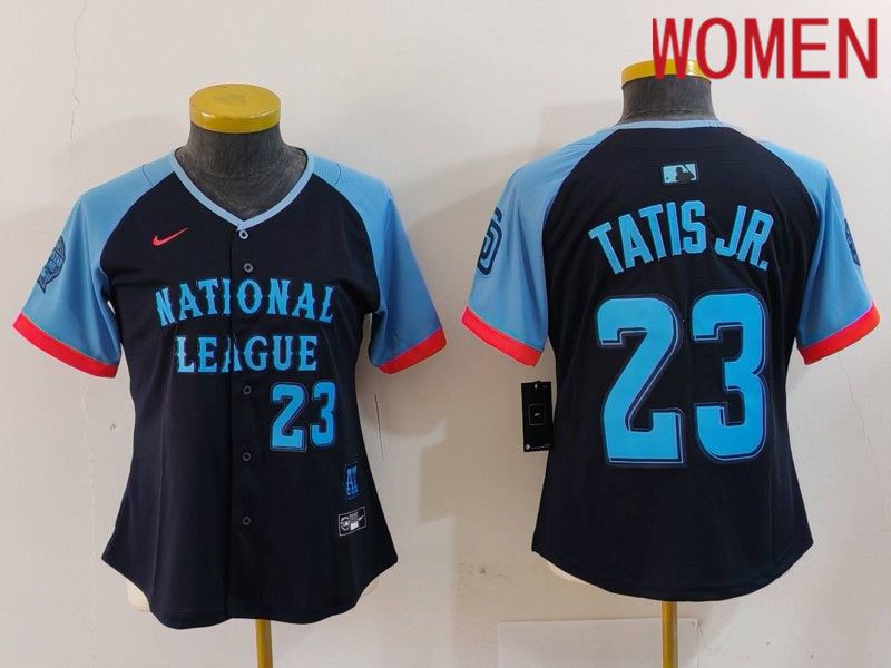 Women San Diego Padres #23 Tatis jr Blue All star 2024 Nike MLB Jersey style 4